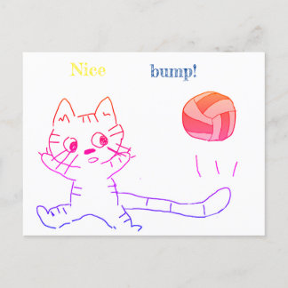 vollayball catカード3 ポストカード