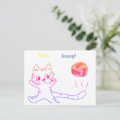 vollayball catカード3 ポストカード (スタンド正面)