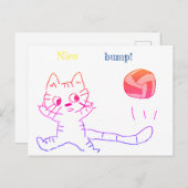 vollayball catカード3 ポストカード (正面/裏面)