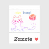 vollayball catステッカー2 シール (シート)