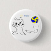 vollayball catボタン 缶バッジ (正面)