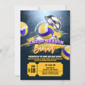 Volley Ball End of Season Banquet Party Invitation 招待状 (正面)