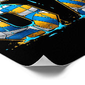 Volleyball 67 Six Seven Srt Funny Gen Alpha Z Meme ポスター (角)