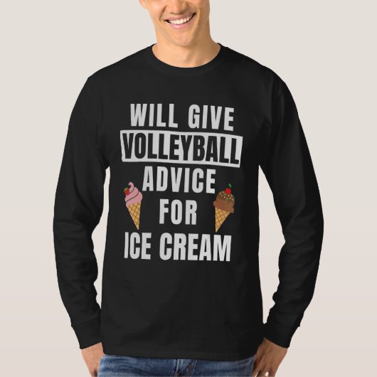 Volleyball Advice For Ice Cream Coach Gear   Volle Tシャツ (正面)