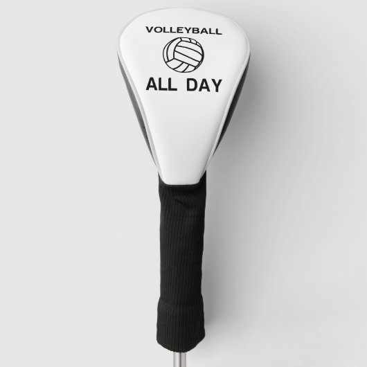 Volleyball all day ゴルフヘッドカバー (正面)
