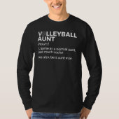 Volleyball Aunt Definition Best Aunt Ever Tシャツ (正面)