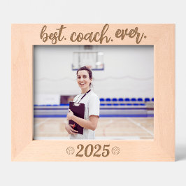 Volleyball Best Coach Ever Custom Year レーザー彫刻フレーム
