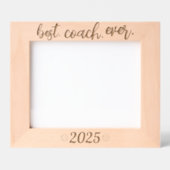 Volleyball Best Coach Ever Custom Year レーザー彫刻フレーム (正面)