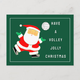 Volleyball Christmas シーズンポストカード