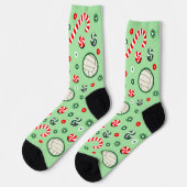 Volleyball Christmas Holiday Gifts Socks ソックス (左)