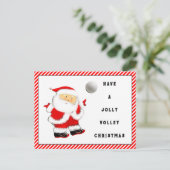 Volleyball Christmas Holiday Postcard シーズンポストカード (スタンド正面)