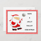 Volleyball Christmas Holiday Postcard シーズンポストカード (正面/裏面)