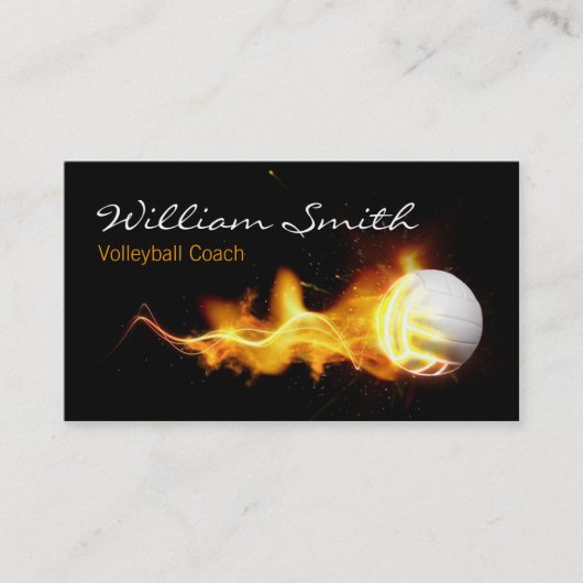 Volleyball Coach Business card 名刺 (正面)