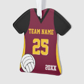Volleyball Custom Colors オーナメント (正面)