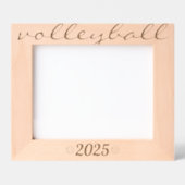 Volleyball custom year minimalist  レーザー彫刻フレーム (正面)
