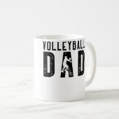Volleyball Dad For Men Family Matching Funny Volle コーヒーマグカップ (正面右)