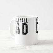 Volleyball Dad For Men Family Matching Funny Volle コーヒーマグカップ (正面左)