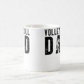 Volleyball Dad For Men Family Matching Funny Volle コーヒーマグカップ (中央)