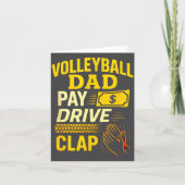 Volleyball Dad - Funny Proud Father Player  カード (正面)