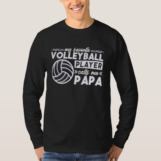 Volleyball Daddy designs for Volleyball Player Pap Tシャツ (正面)