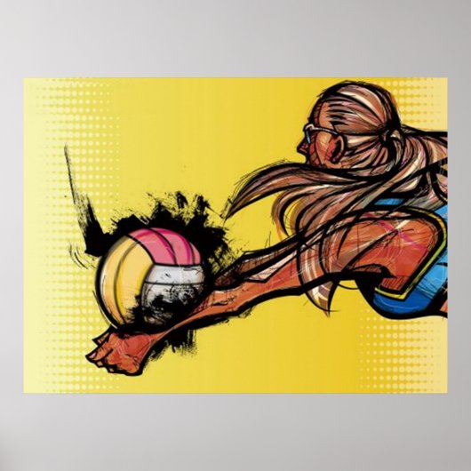 Volleyball DIGG Poster ポスター (正面)