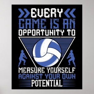 Volleyball -Every Game Is An Opportunity ポスター
