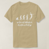 Volleyball Evolution Funny Tシャツ (デザイン正面)