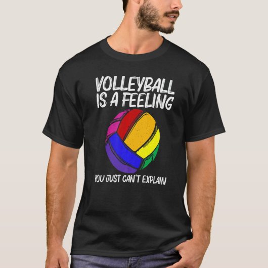 Volleyball For Men Women Volleyball Sport Player Tシャツ (正面)