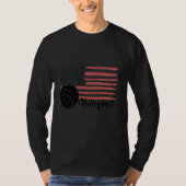 Volleyball For USA Patriotic Athlete Tシャツ (正面)