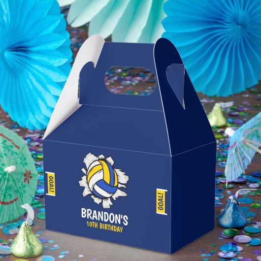 Volleyball Funny Birthday Boy フェイバーボックス (パーティー)
