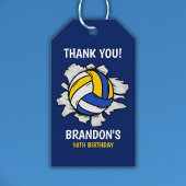 Volleyball Funny Birthday Kids ギフトタグ