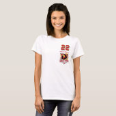 Volleyball Germany black red gold woman Team Tシャツ (正面フル)