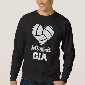 Volleyball Gia Volleyball Heart Grandma Gia スウェットシャツ