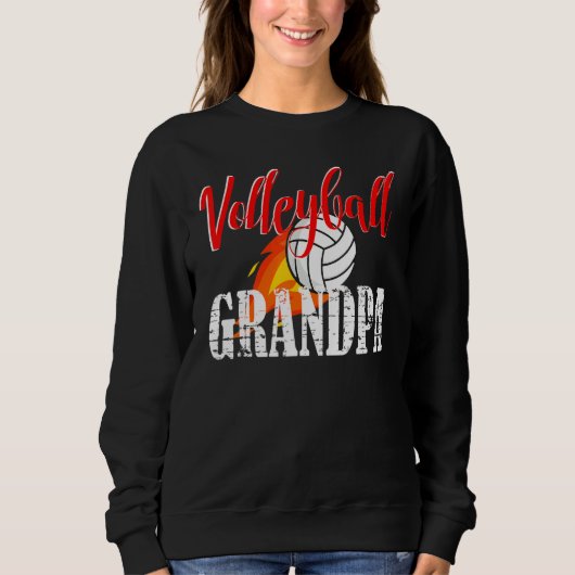 Volleyball Grandpa Volleyball   スウェットシャツ (正面)
