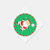 Volleyball Holiday Party スタンダードカクテルナプキン (角)