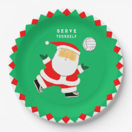 Volleyball Holiday Party ペーパープレート