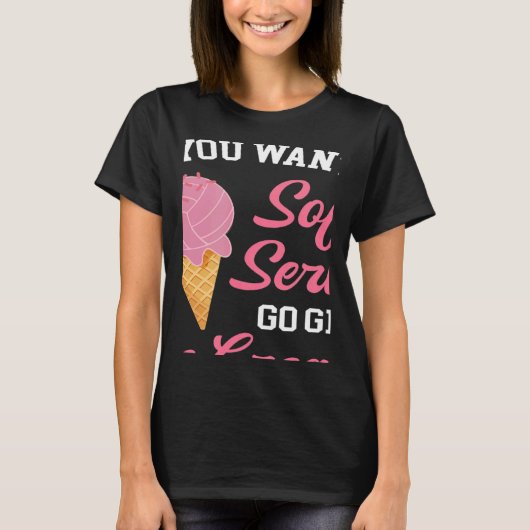 Volleyball If You Want A Soft Serve Ice Cream Men  Tシャツ (正面)