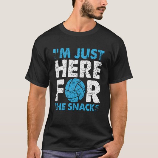 Volleyball I'm Just Here For The Snacks  1 Tシャツ (正面)