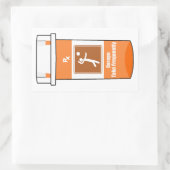 Volleyball Is My Drug 長方形シール (バッグ)