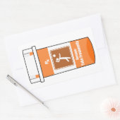 Volleyball Is My Drug 長方形シール (封筒)