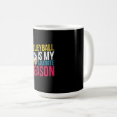 Volleyball Is My Favorite Season コーヒーマグカップ (正面右)