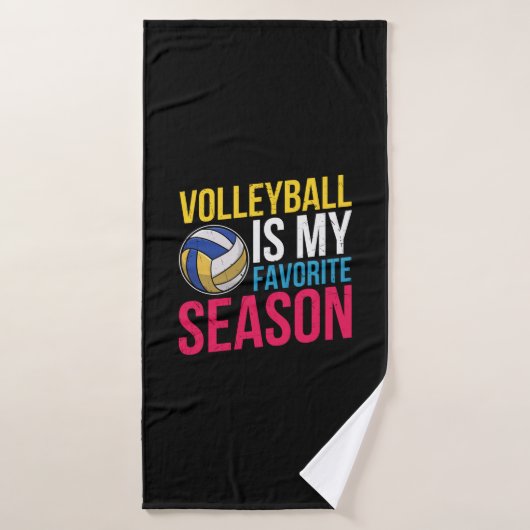 Volleyball Is My Favorite Season バスタオル (バスタオル)