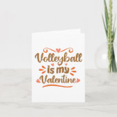 Volleyball is my Valentine Funny Valentine's Day G カード (正面)