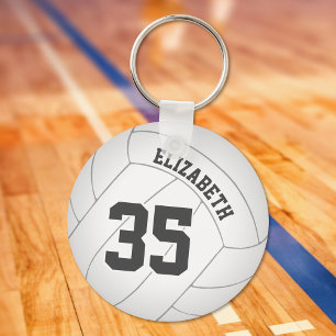 volleyball keychain bag tag w name jersey number キーホルダー