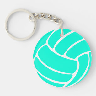 Volleyball Keychain w/Nameターコイズ キーホルダー