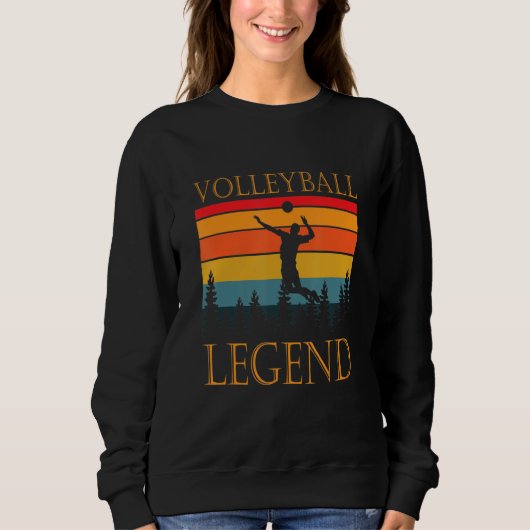 Volleyball Legend Volleyball Volleyball Player スウェットシャツ (正面)