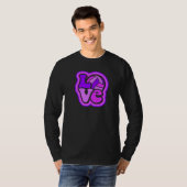 Volleyball Love Purple & Pink for Teens & Women Pr Tシャツ (正面フル)