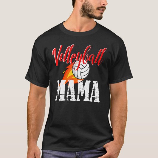 Volleyball Mama Volleyball Tシャツ (正面)