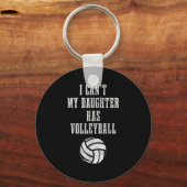 Volleyball Mom Dad I Can't Daughter Hast Volleybal キーホルダー (正面)