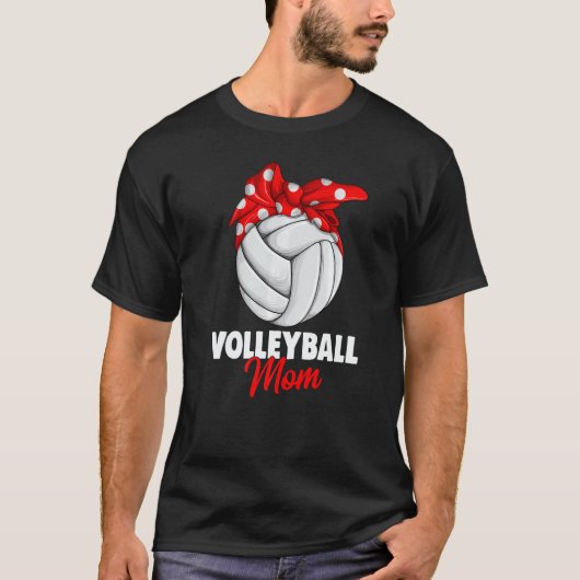 Volleyball Mom Women   Tシャツ (正面)
